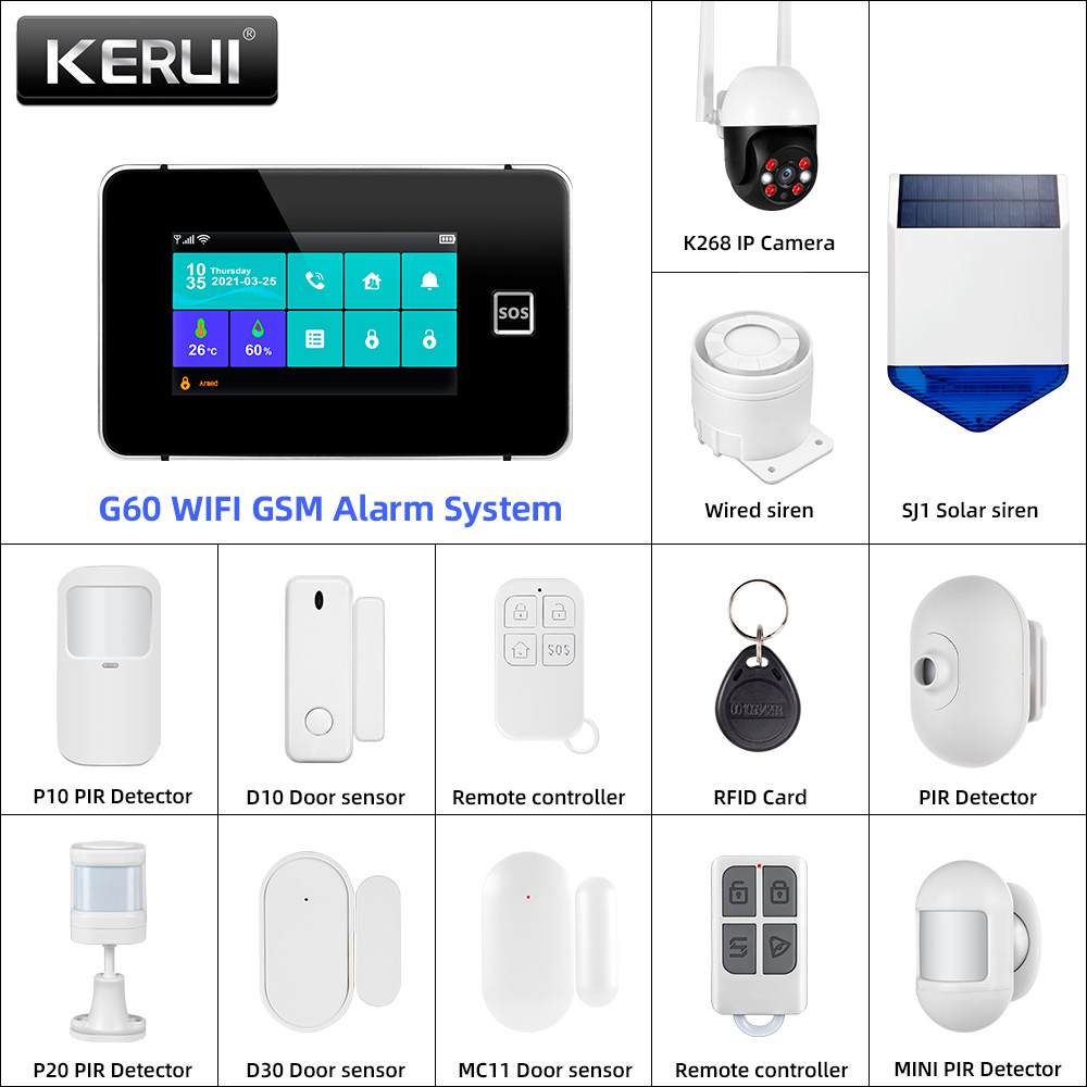 Home Automation Diy Kit - Панель сигнализации KERUI Tuya DIY Ваш