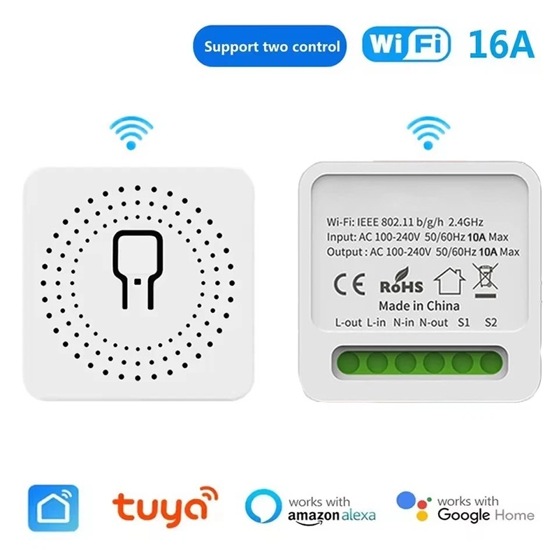 Home Automation Diy Kit - Умный мини-выключатель Tuya Zigbee 16A WiFi