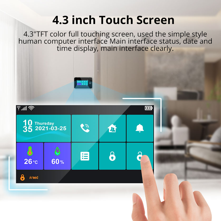 Панель сигнализации KERUI Tuya – обзор и цена Home Automation Diy Kit