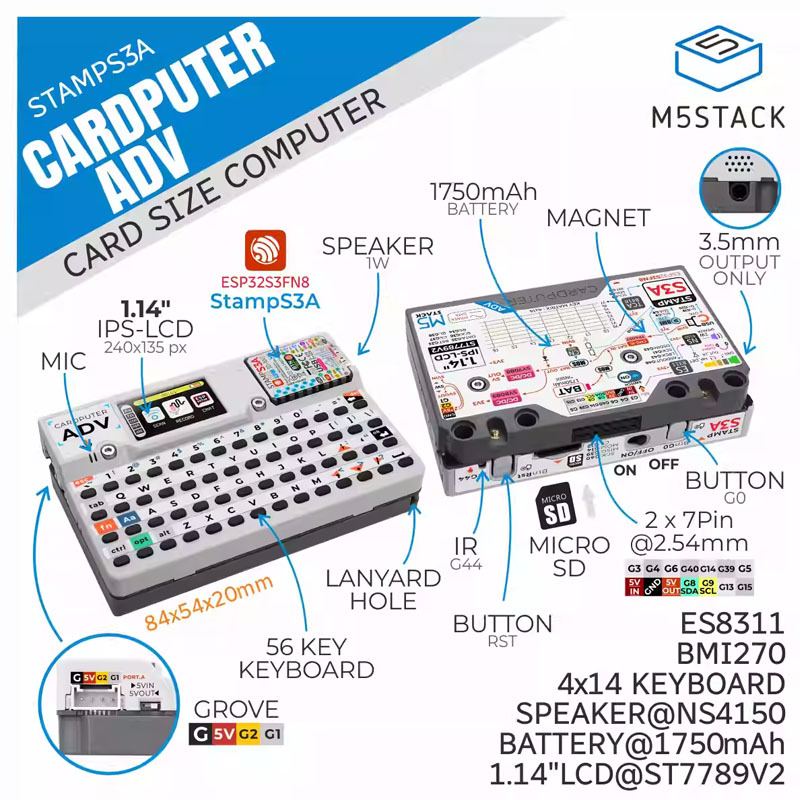 M5Stack Cardputer Adv: Програм – обзор и цена Iot Diy Home Automation